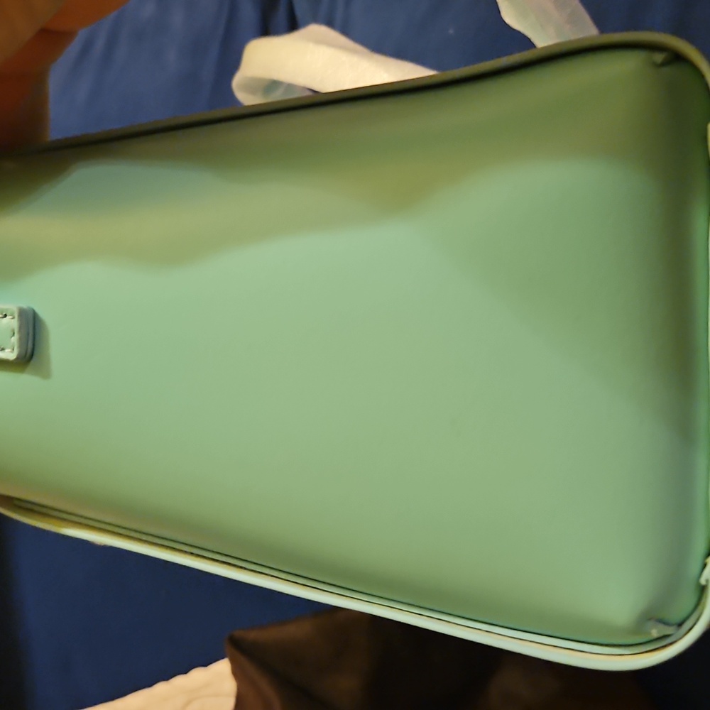 Kate Spade Aqua Satchel NWT..includes DUST BAG..cross Body Strap And Handles - Picture 8 of 15